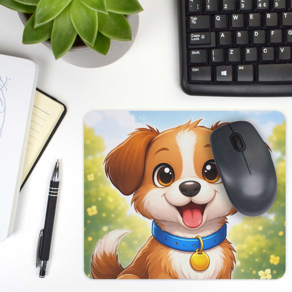 Test Dog Mouse Mat