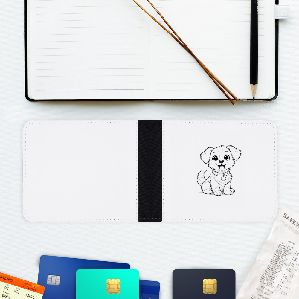 test dog Slim Folding Wallet