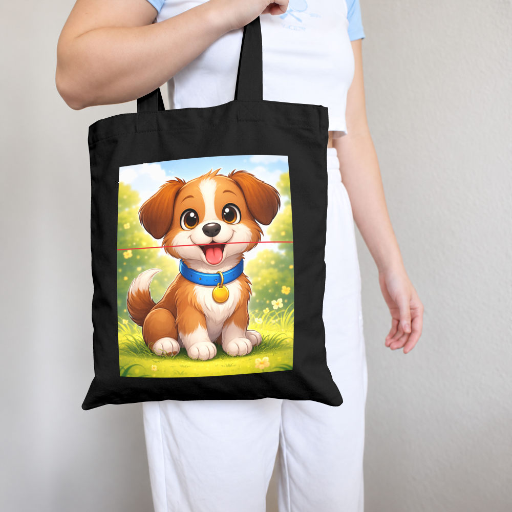 Untitled Long Handle Cotton Tote Bag