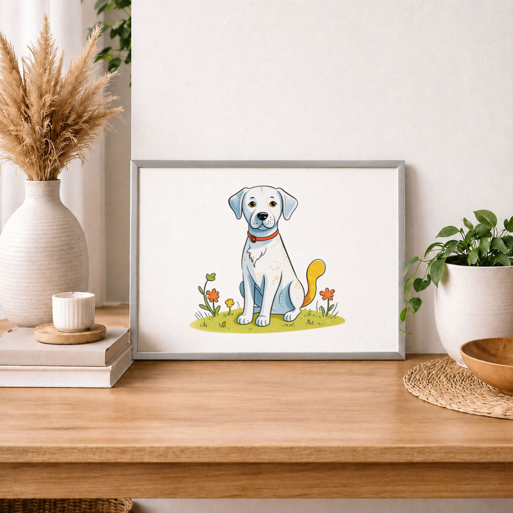 Dog Lustre Art Print
