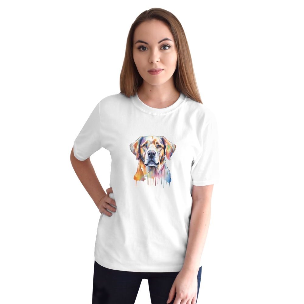 watercolour lab dog Unisex Softstyle T-Shirt