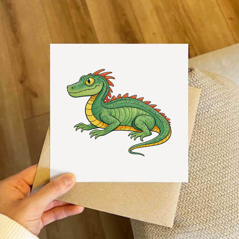 Miggins Eater 148mm Square Greeting Card