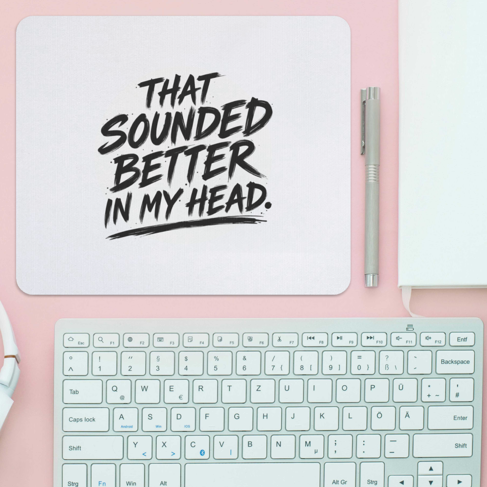White test on mockups Mouse Mat