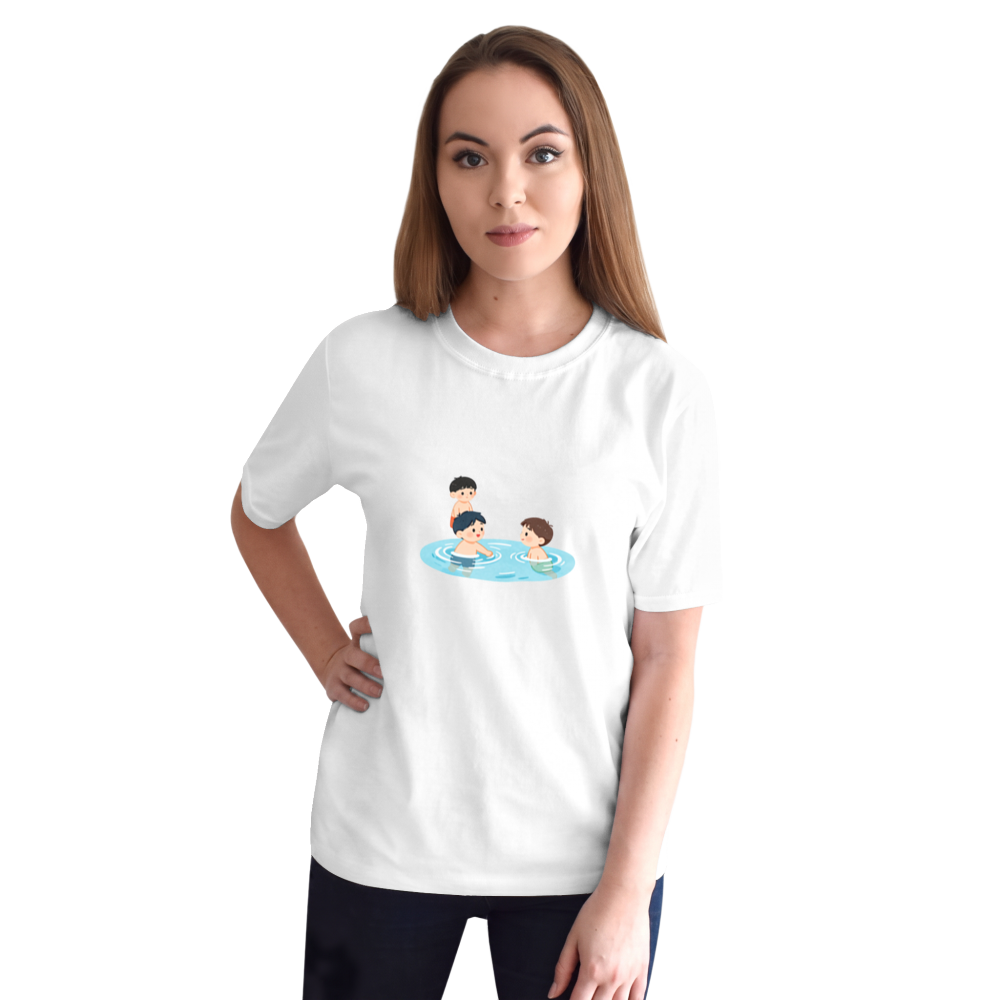 Boys Going Swimming Unisex Softstyle T-Shirt