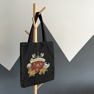 Barbarian Long Handle Cotton Tote Bag