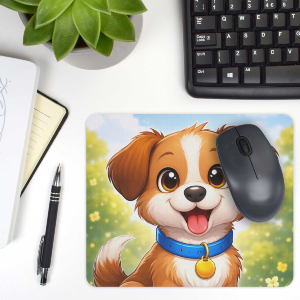 Test Dog Mouse Mat