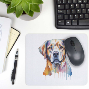 watercolour lab dog Mouse Mat