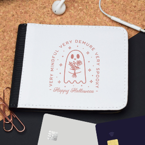 Cute Ghost Slim Folding Wallet