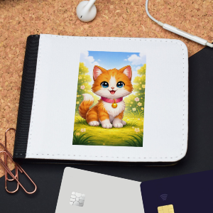 cat Slim Folding Wallet