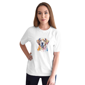watercolour lab dog Unisex Softstyle T-Shirt