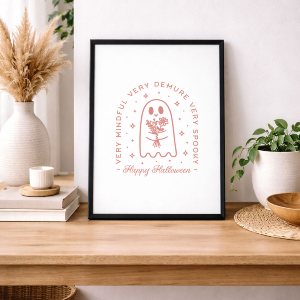 Cute Ghost Lustre Art Print