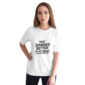 White test on mockups Unisex Softstyle T-Shirt
